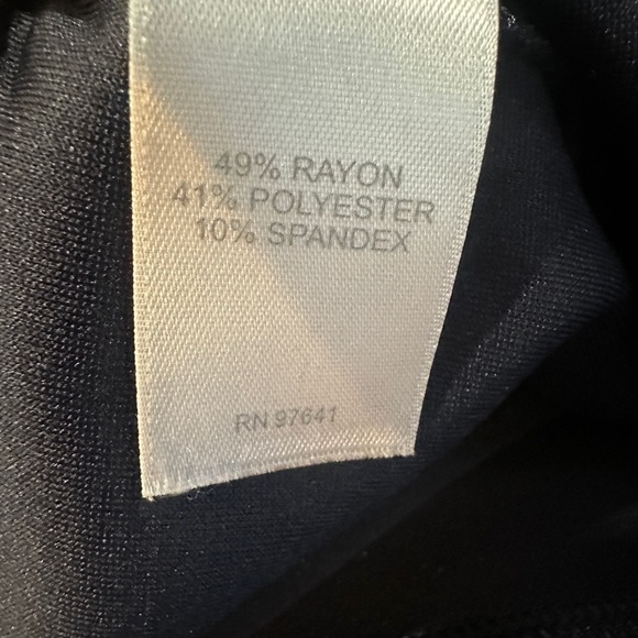 J. Jill Fit Sleek Double Knit Seamed Crop Pants Navy Blue Women's Plus Size 2X - Picture 12 of 13